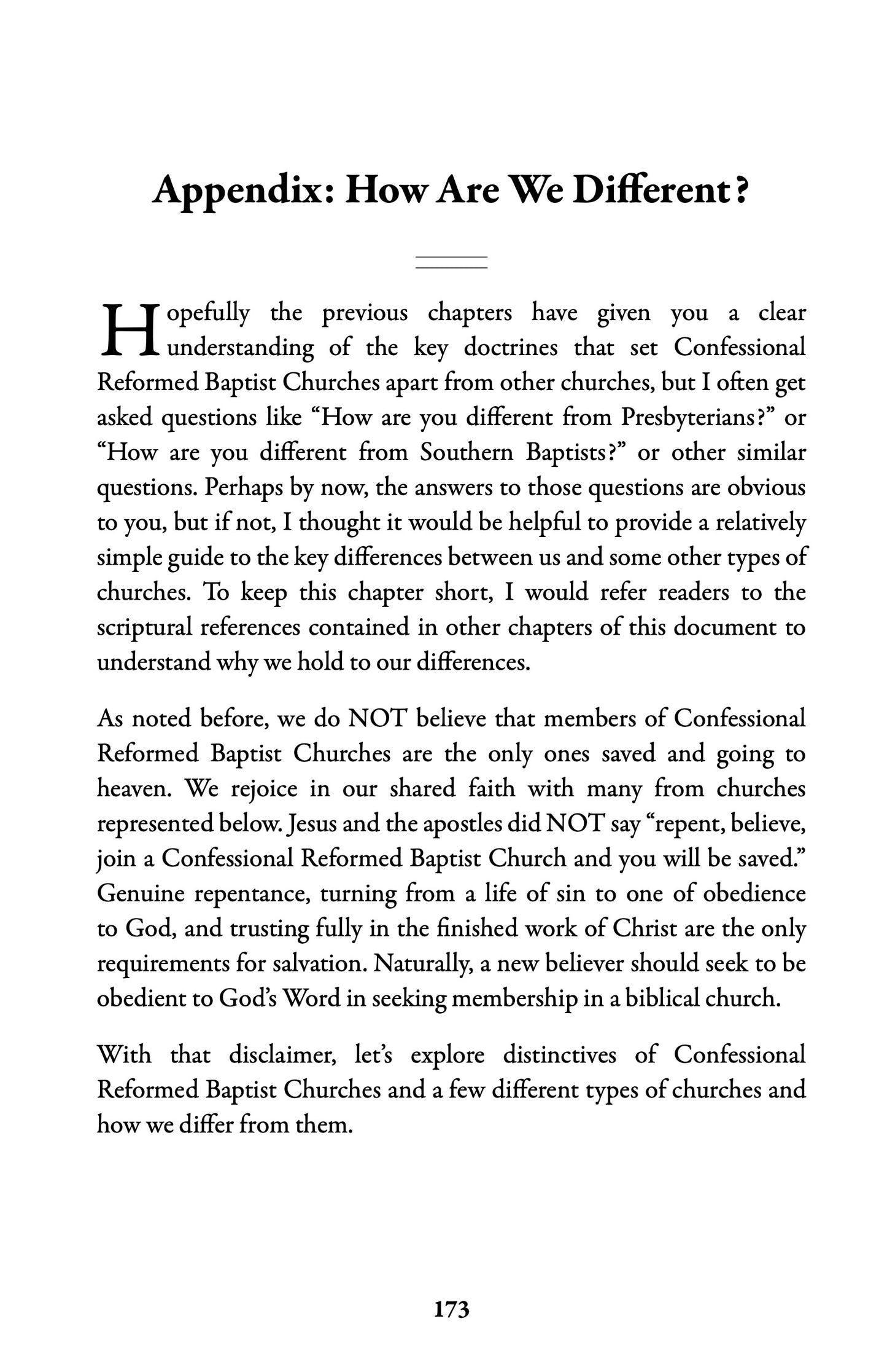 What is a Confessional Reformed Baptist Church? paperback book